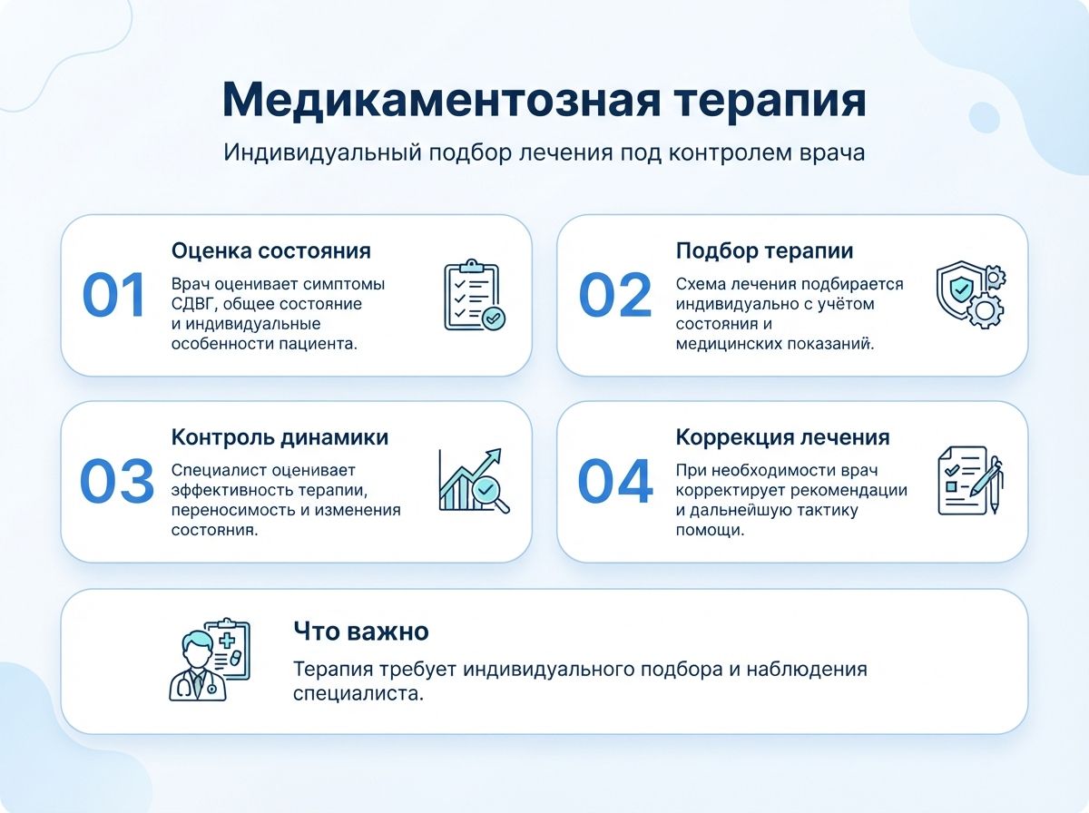 Лечение СДВГ в Печорах у детей и взрослыхинфографика