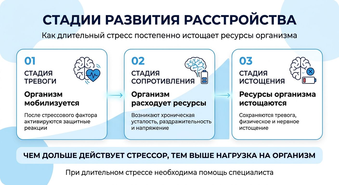 Лечение стресса в Печорах инфографика